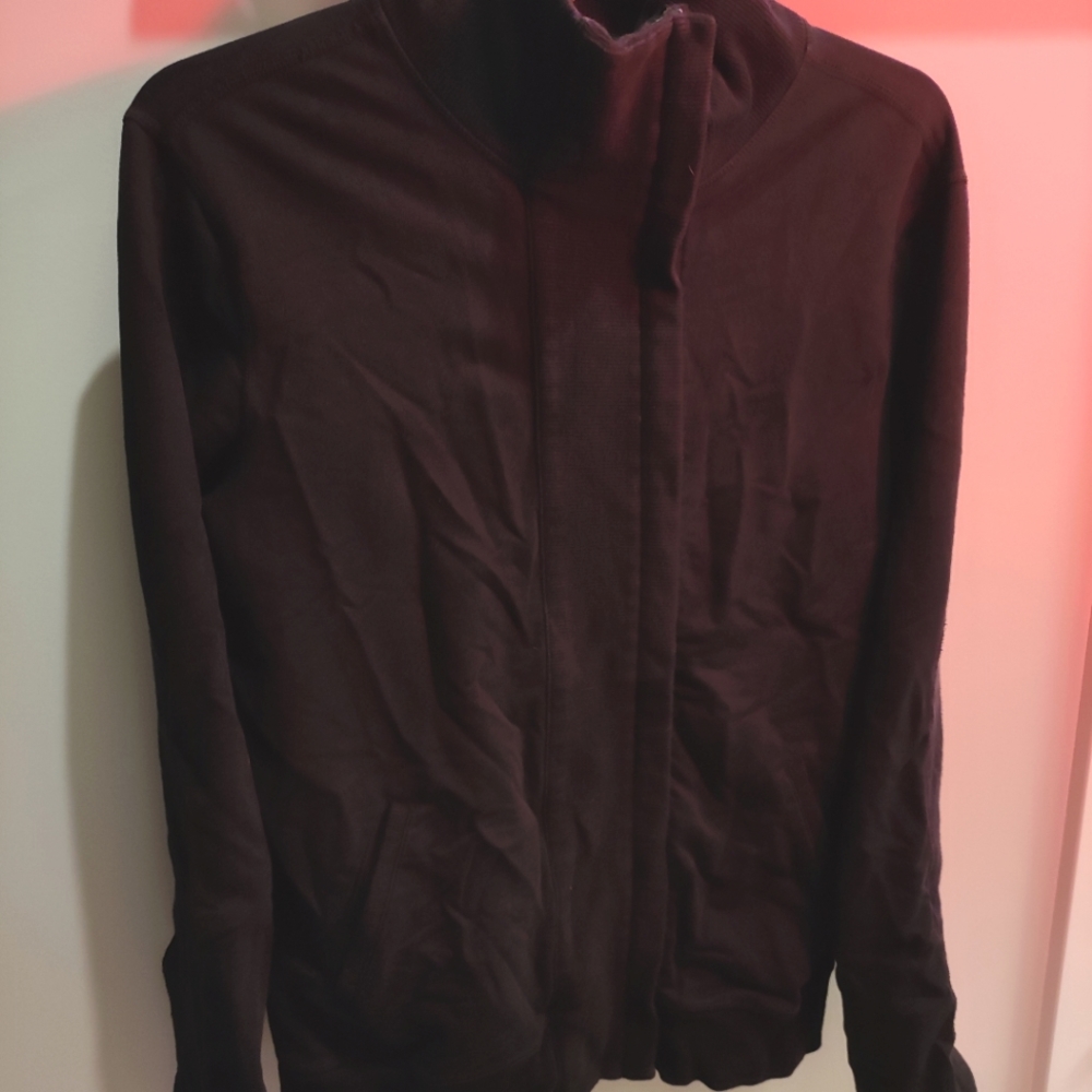 BLACK LULULEMON men's lightweight JACKET Size Large  